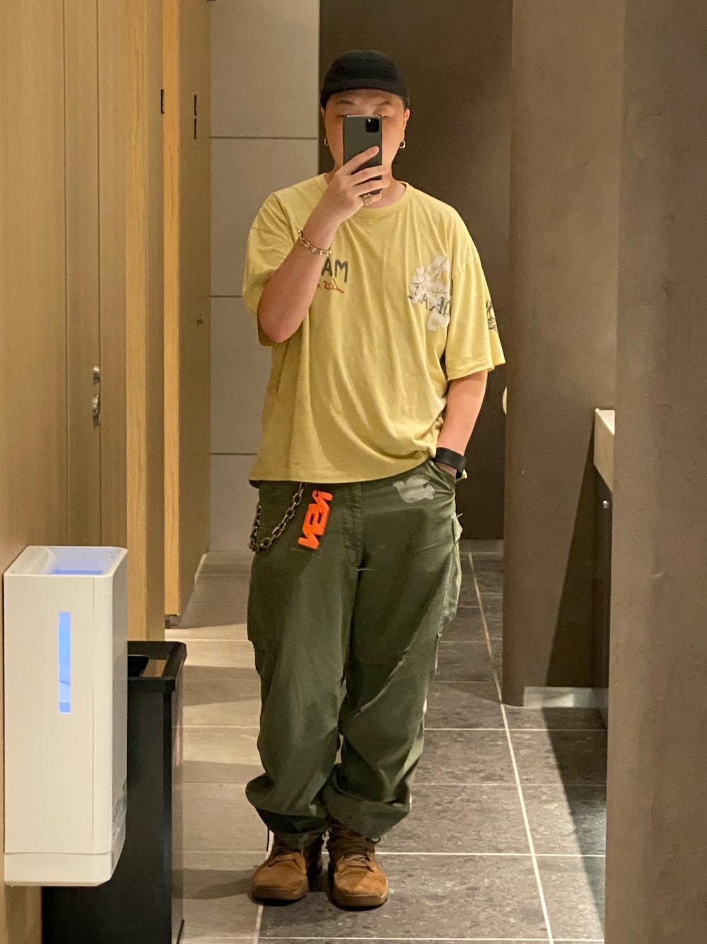 値下げ‼️FREE CITY カーゴパンツ 34サイズ オリーブグリーン 値下げ