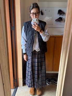 「アイテム（サンダル）」を使った、marie52さん（レディース・171cm）の秋コーディネート