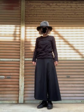 「Y's（ワイズ）のアイテム」を使った、ふけみんさん（レディース・154cm）の秋コーディネート