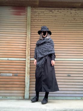 「Y's（ワイズ）のアイテム（ワンピース/ドレス）」を使った、ふけみんさん（レディース・154cm）の秋コーディネート