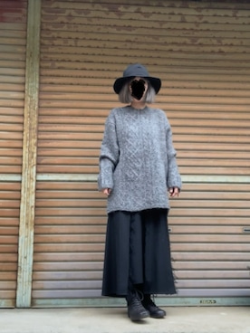 「Y's（ワイズ）のアイテム」を使った、ふけみんさん（レディース・154cm）の秋コーディネート