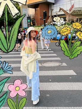 「chuu（チュー）のアイテム」を使った、yumi小麦さん（レディース・160cm）の夏コーディネート