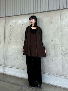 「アイテム（シューズ）」を使った、mizukiさん（レディース・159cm）の秋コーディネート