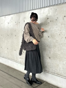 「アイテム（シューズ）」を使った、mizukiさん（レディース・159cm）の秋コーディネート