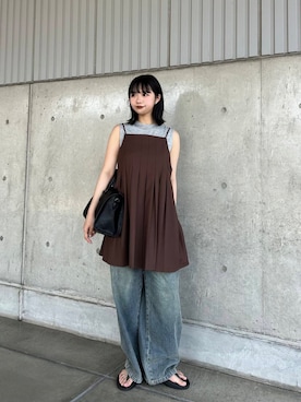 「kbf_ootd」｜「アイテム（ワンピース/ドレス）」を使った、mizukiさん（レディース・159cm）の夏コーディネート