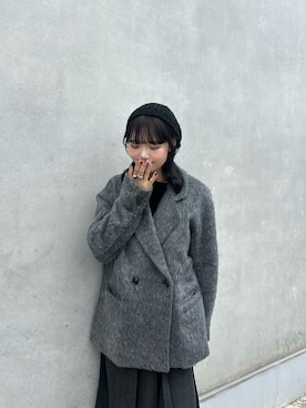 「アイテム（その他アウター）」を使った、mizukiさん（レディース・159cm）の秋コーディネート