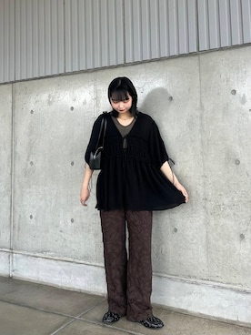 「kbf_ootd」｜「アイテム（バッグ）」を使った、mizukiさん（レディース・159cm）の夏コーディネート