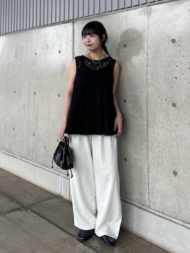 「KBF（ケイビーエフ）のアイテム（バッグ）」を使った、mizukiさん（レディース・159cm）の夏コーディネート