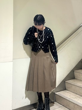 「アイテム（ハンドバッグ）」を使った、mizukiさん（レディース・159cm）の秋コーディネート