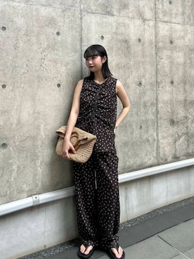 「kbf_ootd」｜「アイテム（バッグ）」を使った、mizukiさん（レディース・159cm）の夏コーディネート