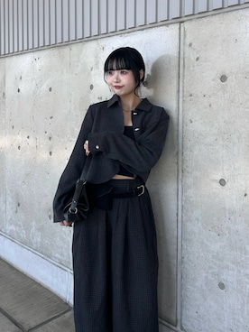 「KBF（ケイビーエフ）のアイテム（ジャケット/アウター）」を使った、mizukiさん（レディース・159cm）の秋コーディネート