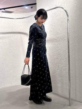 「アイテム（ワンピース/ドレス）」を使った、mizukiさん（レディース・159cm）の冬コーディネート