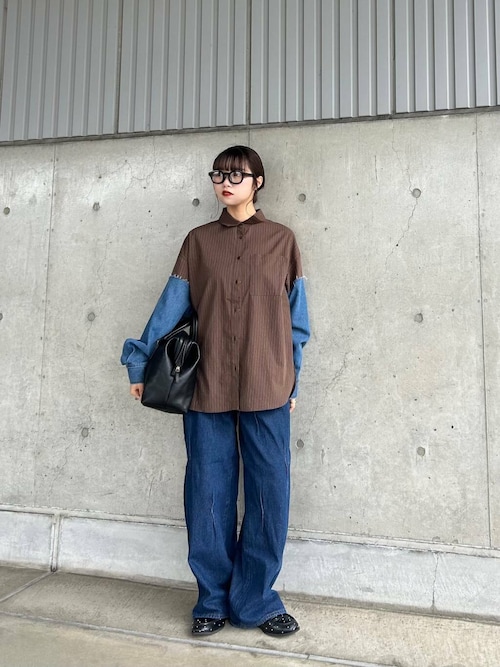 デニムスリーブリメイクシャツ（シャツ/ブラウス）｜KBF