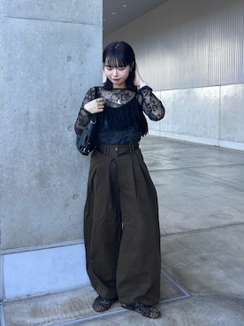 「RODE SKO（ロデスコ）のアイテム」を使った、mizukiさん（レディース・159cm）の夏コーディネート