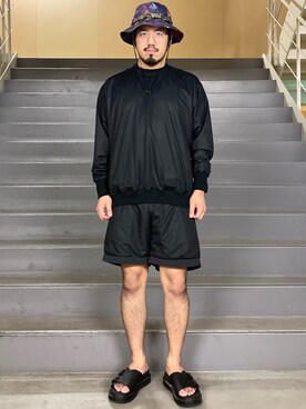 「SHURON（シュロン）のアイテム」を使った、菅原 大翔さん（メンズ・173cm）の夏コーディネート
