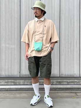 「WILD THINGS（ワイルドシングス）のアイテム（帽子）」を使った、菅原 大翔さん（メンズ・173cm）の夏コーディネート