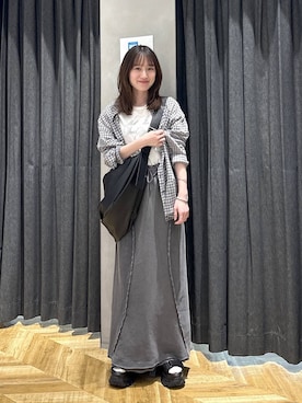 「JEANASIS（ジーナシス）のアイテム（バッグ）」を使った、mireiさん（レディース・159cm）の春コーディネート