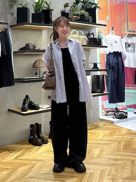 「アイテム（スウェットパンツ）」を使った、mireiさん（レディース・159cm・20代）の夏コーディネート