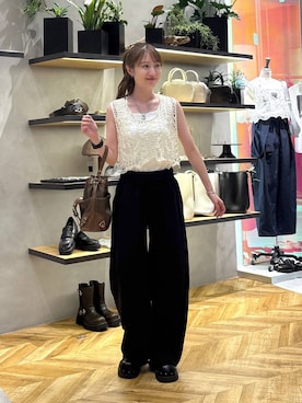 「アイテム（スウェットパンツ）」を使った、mireiさん（レディース・159cm・20代）の夏コーディネート