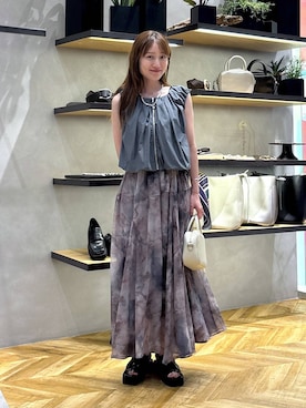 「JEANASIS（ジーナシス）のアイテム」を使った、mireiさん（レディース・159cm）の夏コーディネート