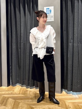 「eL（エル）のアイテム」を使った、mireiさん（レディース・159cm）の秋コーディネート