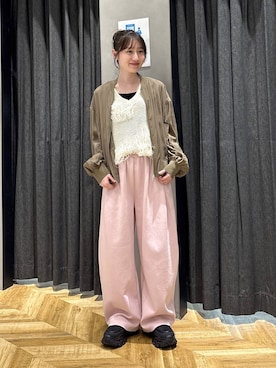 「JEANASIS（ジーナシス）のアイテム（ブルゾン）」を使った、mireiさん（レディース・159cm）の春コーディネート