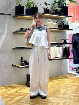 「JEANASIS（ジーナシス）のアイテム」を使った、mireiさん（レディース・159cm）の夏コーディネート