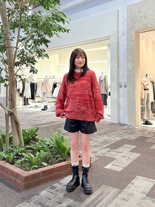 レザーチェックショートパンツ　S シェリエ セントクリストファー ウェア（レディース） ]ラブドチェック