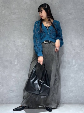 「PAGEBOY（ページボーイ）のアイテム」を使った、りりりさん（レディース・157cm）の春コーディネート