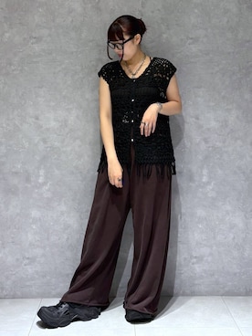 「アイテム（スウェットパンツ）」を使った、りりりさん（レディース・157cm・20代）の夏コーディネート