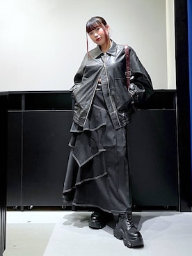 「アイテム（ブルゾン）」を使った、りりりさん（レディース・157cm・20代）の秋コーディネート