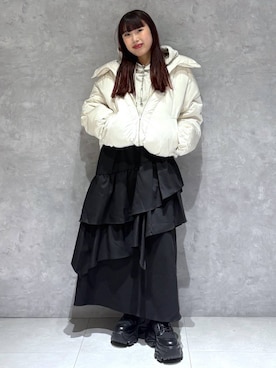 「PBLIM（ページボーイリム）のアイテム」を使った、りりりさん（レディース・157cm）の冬コーディネート