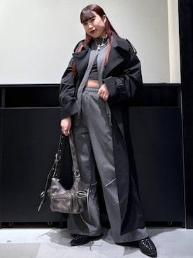 「アイテム（トレンチコート）」を使った、りりりさん（レディース・157cm・20代）の冬コーディネート