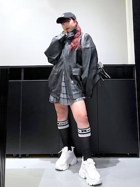 「アイテム（ブルゾン）」を使った、りりりさん（レディース・157cm・20代）の秋コーディネート