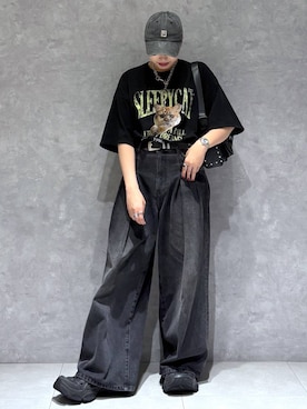 「PAGEBOY（ページボーイ）のアイテム」を使った、りりりさん（レディース・157cm）の夏コーディネート