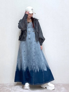 「アイテム（ブルゾン）」を使った、りりりさん（レディース・157cm・20代）の春コーディネート