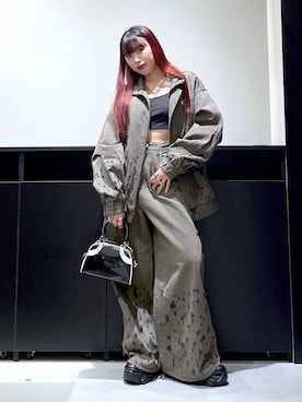「Anui（アニュイ）のアイテム（デニムジャケット）」を使った、りりりさん（レディース・157cm）の夏コーディネート
