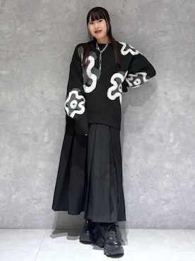 「PBLIM（ページボーイリム）のアイテム」を使った、りりりさん（レディース・157cm）の冬コーディネート