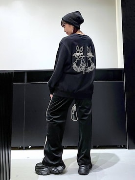 「PAGEBOY（ページボーイ）のレトロボストンBAG（ショルダーバッグ）」を使った、りりりさん（レディース・157cm）の秋コーディネート