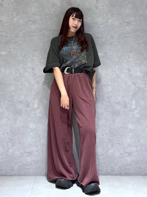 サイドタックルーズウラケパンツ/イージーパンツ【4color・2size