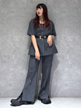 「PAGEBOY（ページボーイ）のアイテム（テーラードジャケット）」を使った、りりりさん（レディース・157cm）の夏コーディネート