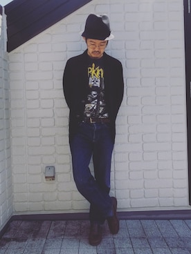 「Engineered Garments（エンジニアードガーメンツ）のアイテム（テーラードジャケット）」を使った、idubyouさん（メンズ・165cm）の春コーディネート