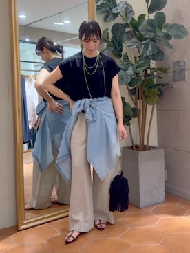 「アイテム（シャツ/ブラウス）」を使った、yukaさん（レディース・170cm・40代）の夏コーディネート