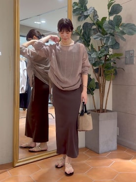 「アイテム（ワンピース/ドレス）」を使った、yukaさん（レディース・170cm・40代）の夏コーディネート