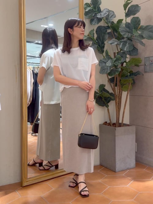 テレコ切替ジョーゼットブラウス