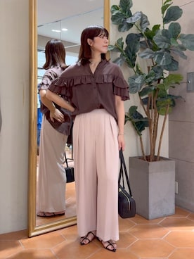 「アイテム（チョーカー）」を使った、yukaさん（レディース・170cm・40代）の夏コーディネート