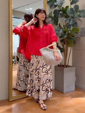 「アイテム（シャツ/ブラウス）」を使った、yukaさん（レディース・170cm・40代）の夏コーディネート