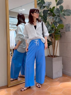 「アイテム（サングラス）」を使った、yukaさん（レディース・170cm）の夏コーディネート
