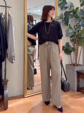 「アイテム（シャツ/ブラウス）」を使った、yukaさん（レディース・170cm）の夏コーディネート