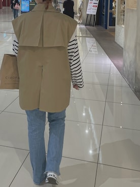 「アイテム（トレンチコート）」を使った、yuukiさん（レディース・152cm・10代）の春コーディネート